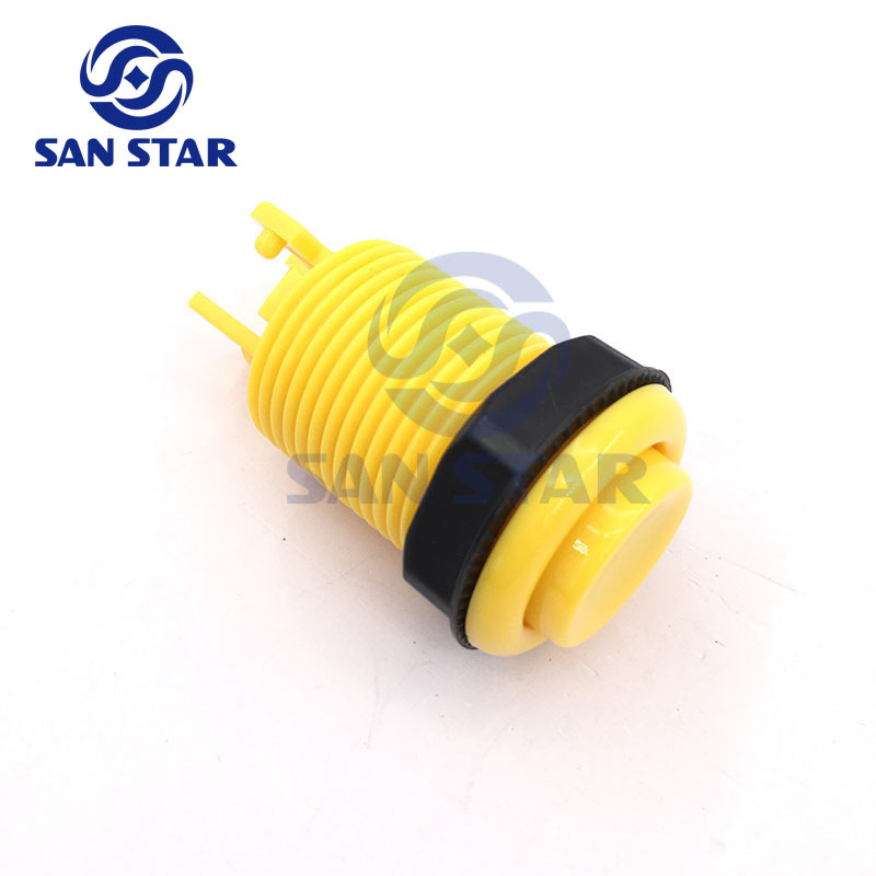 Classic Arcade Button With Concave Plunger Arcade Push Buttons Standard American Style Arcade Push Button MicroSwitch Buttons