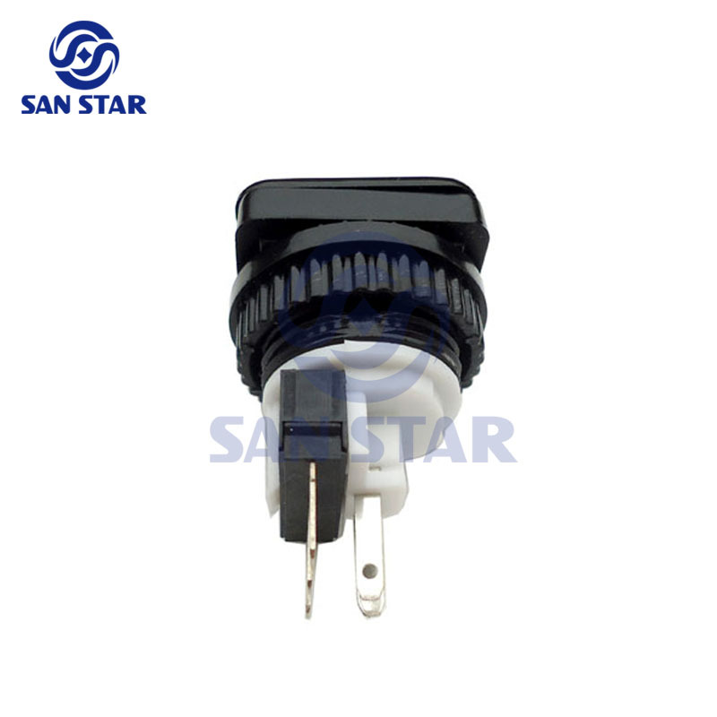 27mm Square Illuminated Arcade button with screw-in microswitch and LED
