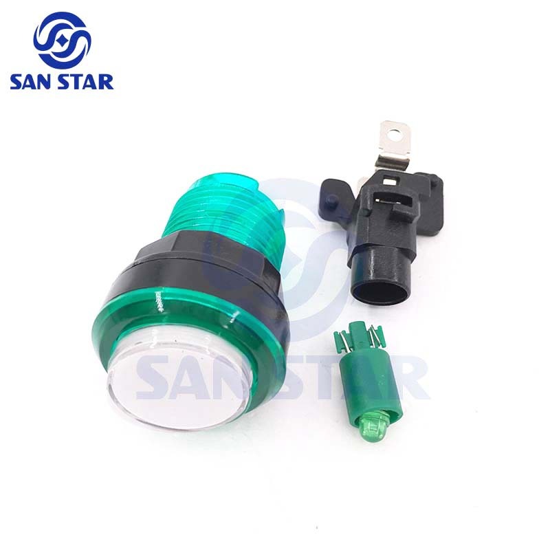 Round 33mm Transparent Illuminated Arcade Button
