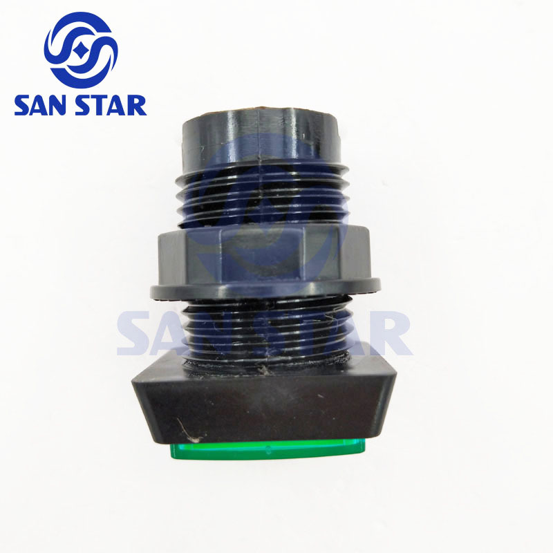 Bolique Edge Square 32mm Transparent Illuminated Arcade Button