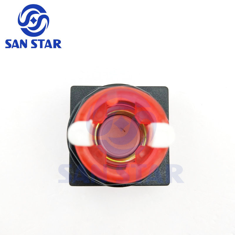 Square 32mm Transparent Illuminated Arcade Button