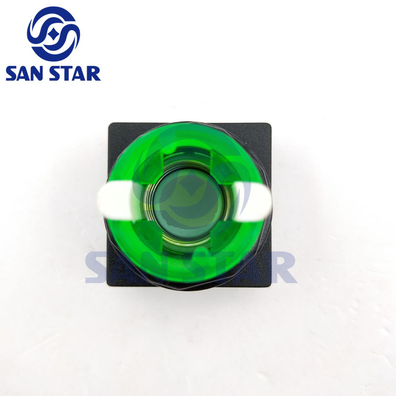 Square 32mm Transparent Illuminated Arcade Button