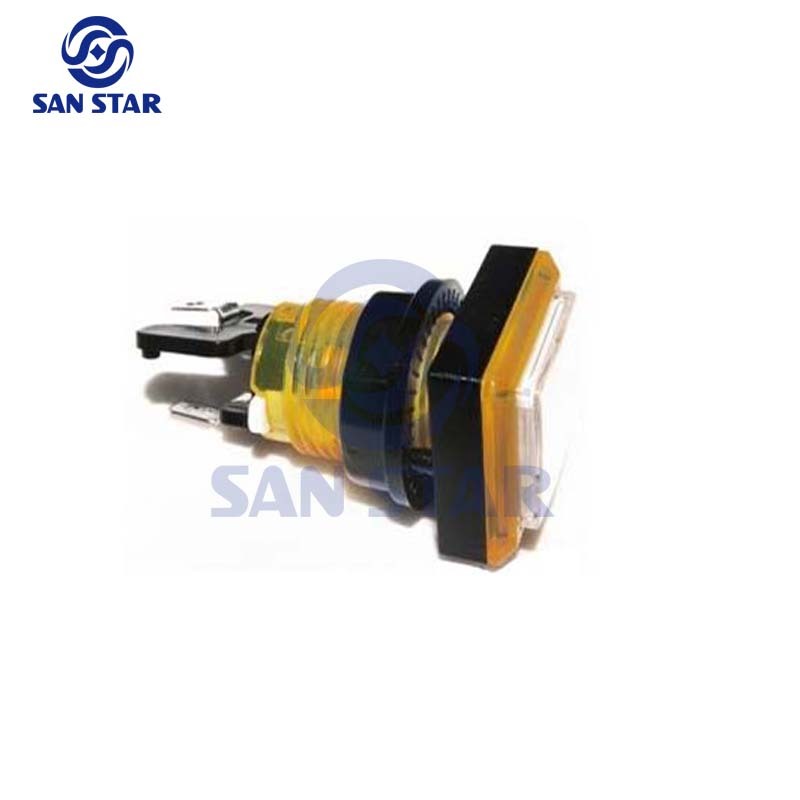 Square 32mm Transparent Illuminated Arcade Button