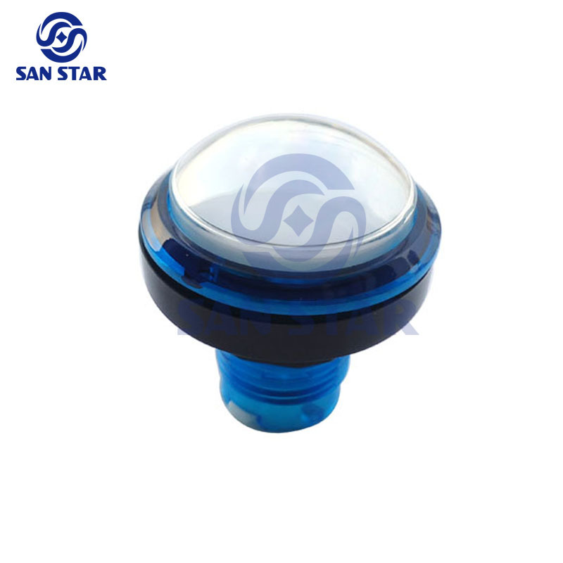 Round 37mm DomeTransparent Illuminated Arcade Button