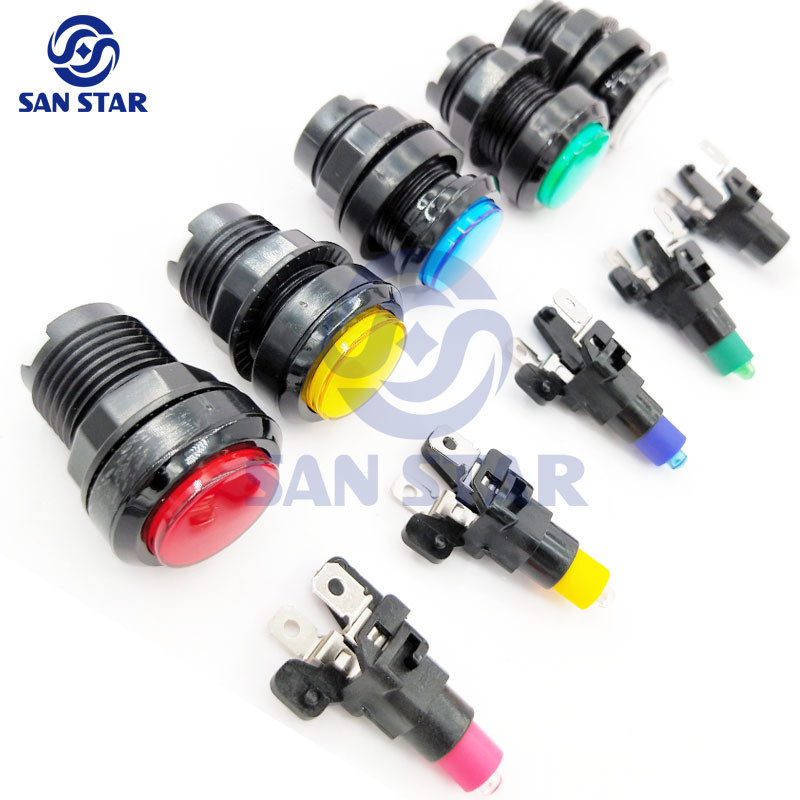 Round 33mm Illuminated Arcade Button