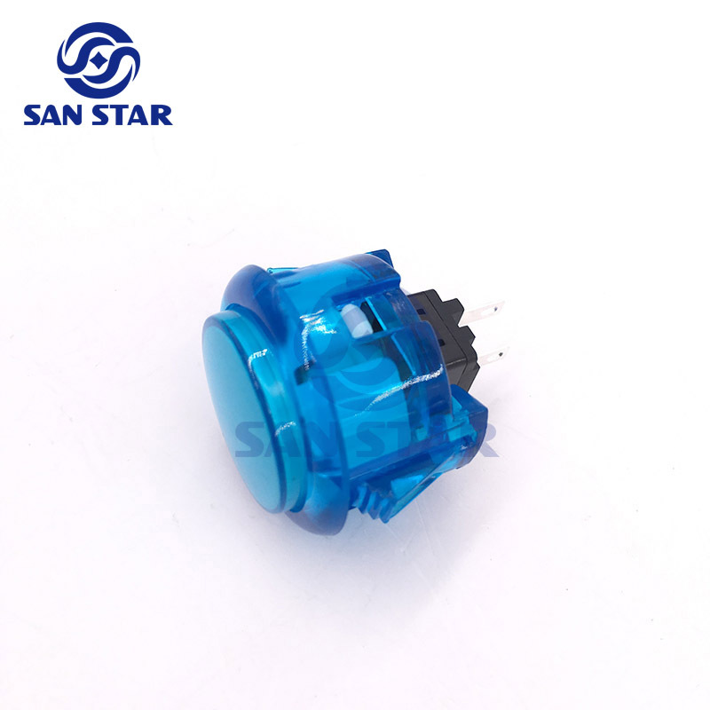 Round 33mm Transparent Arcade Button Similar With Sanwa OBSC 30