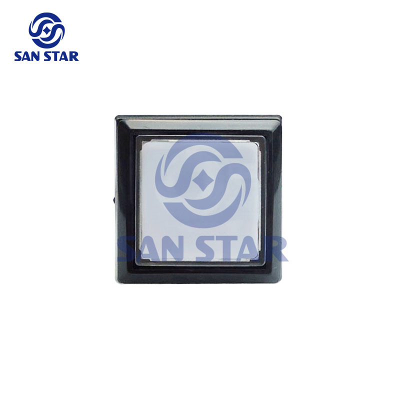 Complete set of Square 32mm Illuminated Arcade button