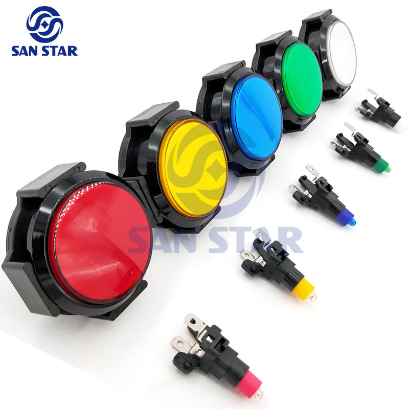 Round 63mm Medium Size Illuminated Arcade Button