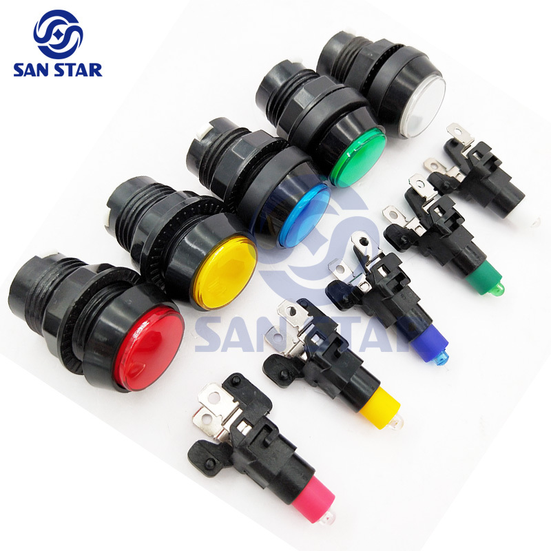 Bolique Edge Round 33mm Illuminated Arcade Button