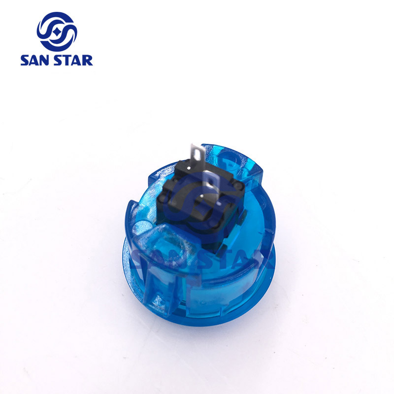 Round 33mm Transparent Arcade Button Similar With Sanwa OBSC 30