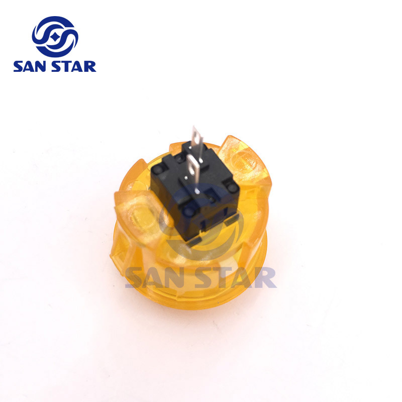 Round 33mm Transparent Arcade Button Similar With Sanwa OBSC 30