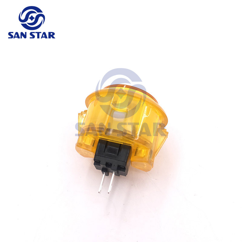 Round 33mm Transparent Arcade Button Similar With Sanwa OBSC 30