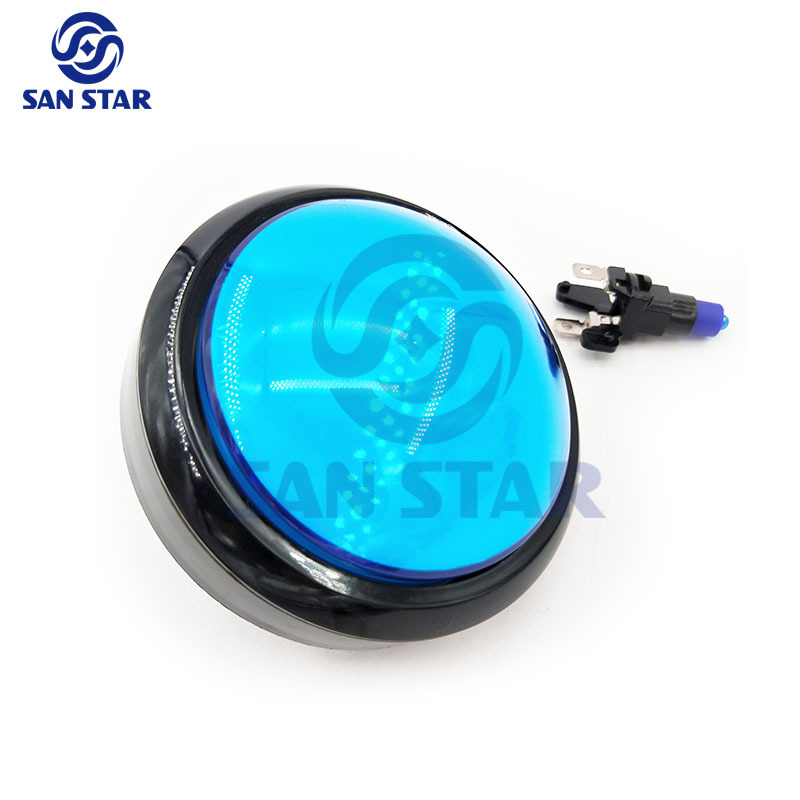 Round 100mm Big Size Dome Illuminated Arcade Button