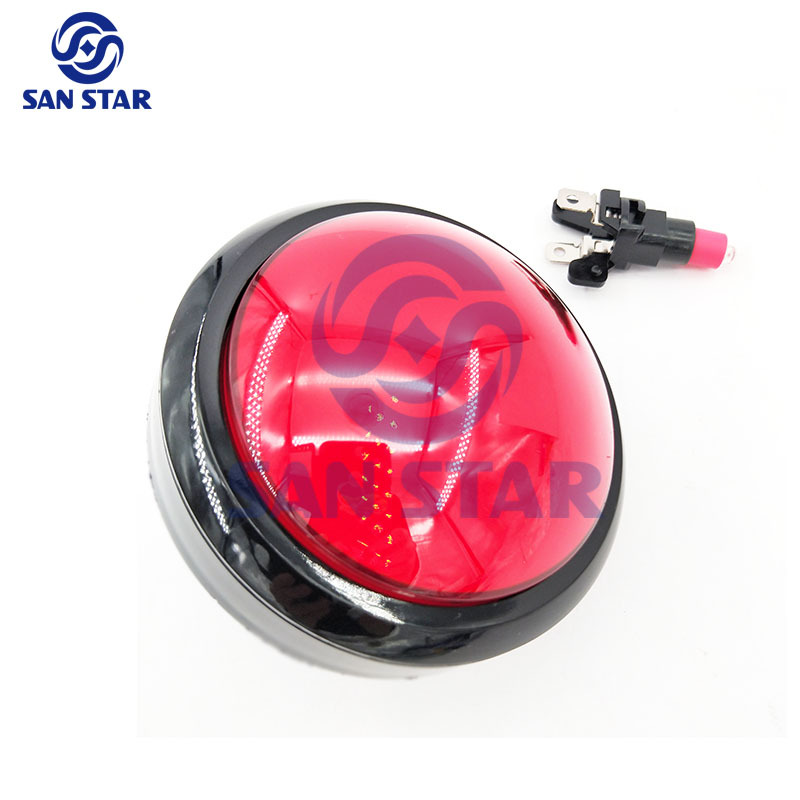 Round 100mm Big Size Dome Illuminated Arcade Button