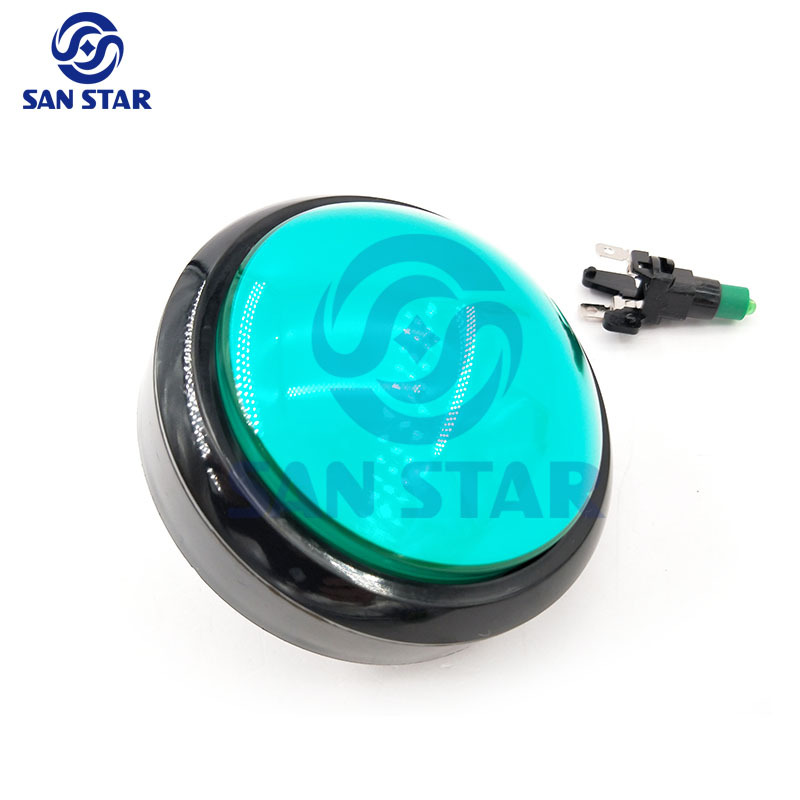 Round 100mm Big Size Dome Illuminated Arcade Button