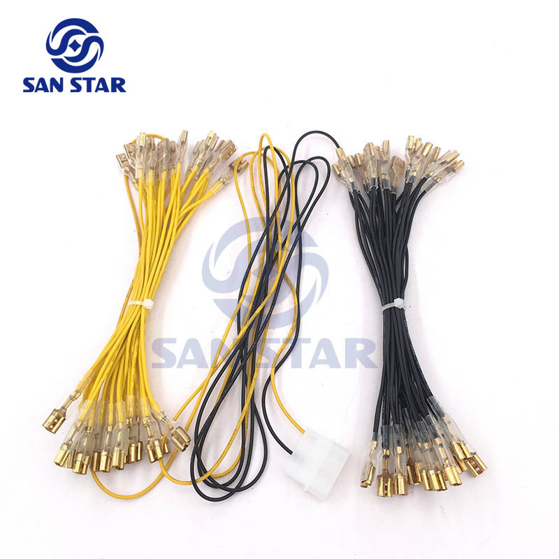 12V Wire Set for Illuminated Button Can Connect 30 Buttons
