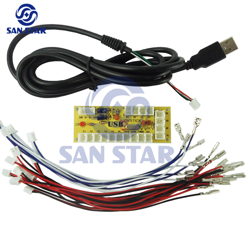 Simple Zero Delay USB To Joystick Arcade Controller