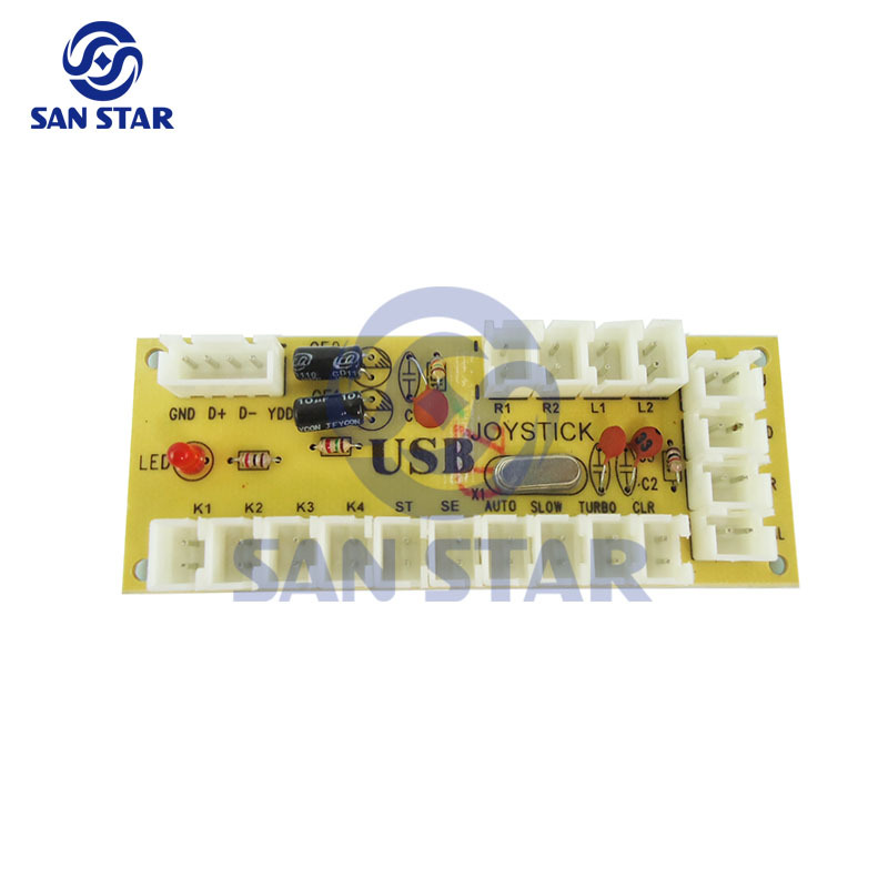 Simple Zero Delay USB To Joystick Arcade Controller