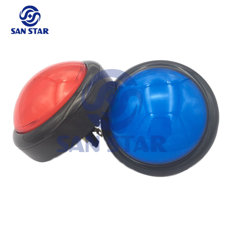 Round 100mm Big Size Dome Illuminated Arcade Button