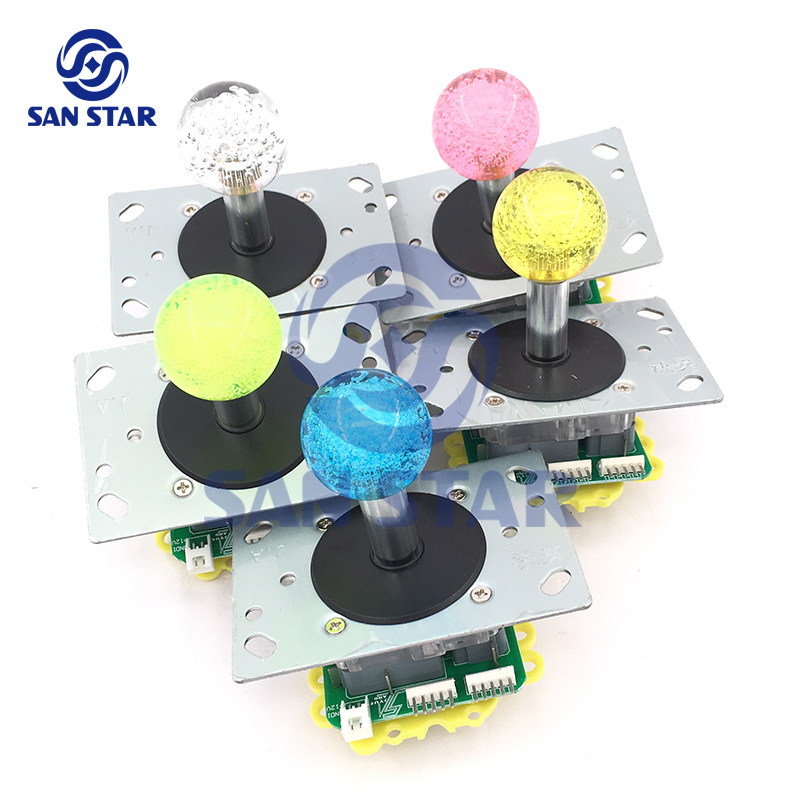 35mm Crystal Bubble Ball Top LED Arcade Joystick  Illuminated arcade Joystick