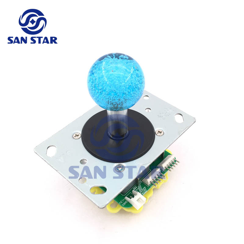 35mm Crystal Bubble Ball Top LED Arcade Joystick  Illuminated arcade Joystick