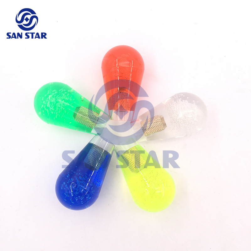 Replaceable Crystal Bubble Arcade Joystick Bat Top