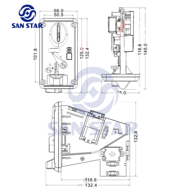 LED Display Electronic Coin Acceptor