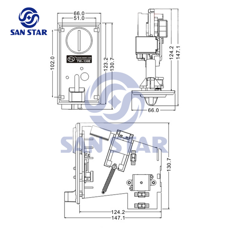 Coin Selector Model TW130B