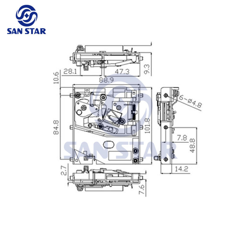Mechanical Drop Insert Coin Acceptor
