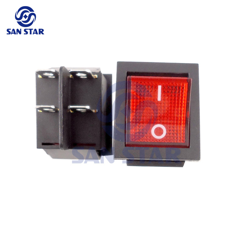 KCD4 LED AC Power Switch with holder