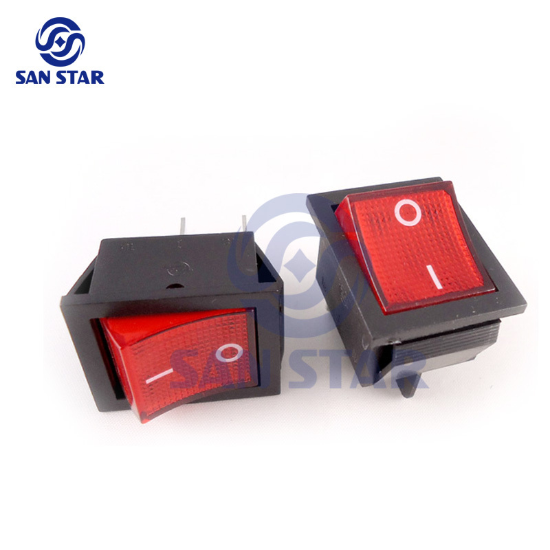 KCD4 LED AC Power Switch with holder