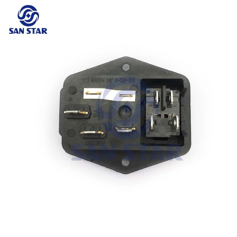 3 In 1 LED Switch Socket with 5V fuse
