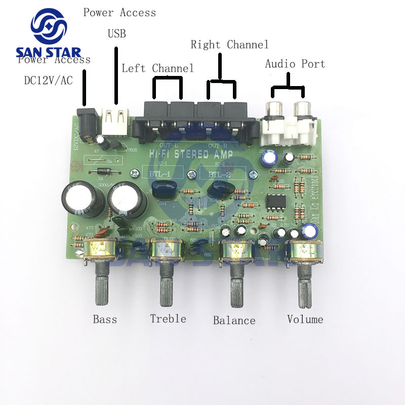 25W TDA7056 Amplifier Board