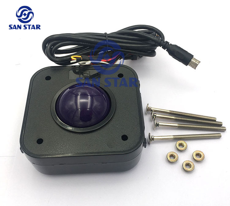 4.5 cm of Diameter Purple Ball Arcade Track Ball