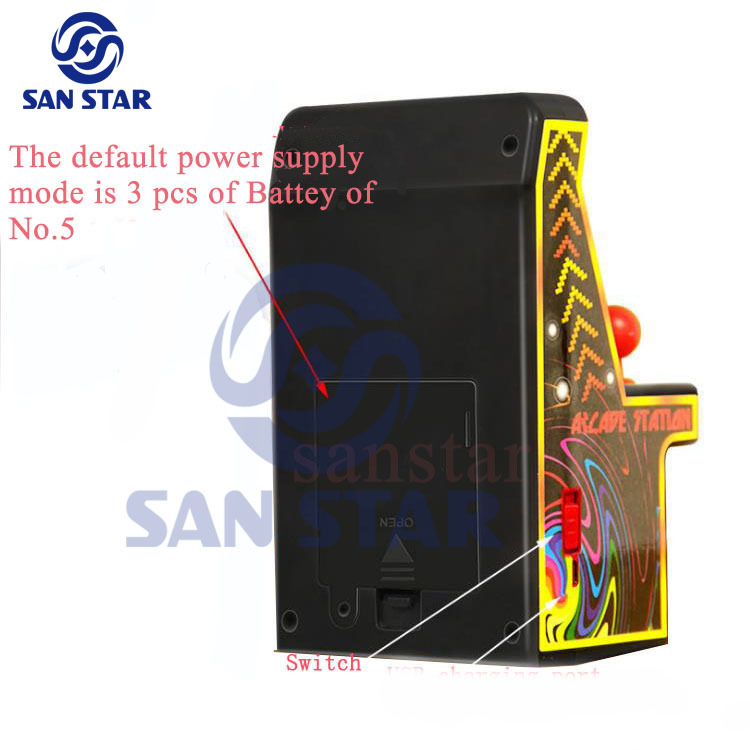 1 player mini arcade Station 2.5 inch with 240 Games