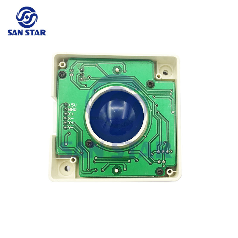 2 Inch Diameter LED Arcade Trackball For Game Elf 750 In 1 & 412 In 1 One Connect Cable With 2 Connectors & 2 Trackballs