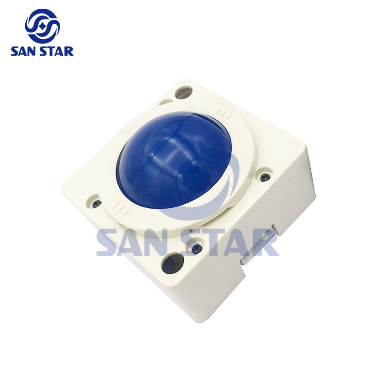 2 Inch Diameter LED Arcade Trackball For Game Elf 750 In 1 & 412 In 1 One Connect Cable With 2 Connectors & 2 Trackballs