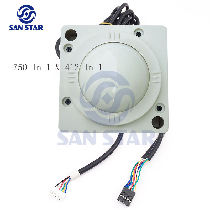 2" Diameter White ball Arcade Trackball