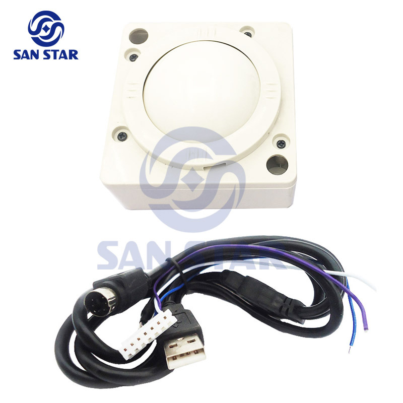2" Diameter White ball Arcade Trackball