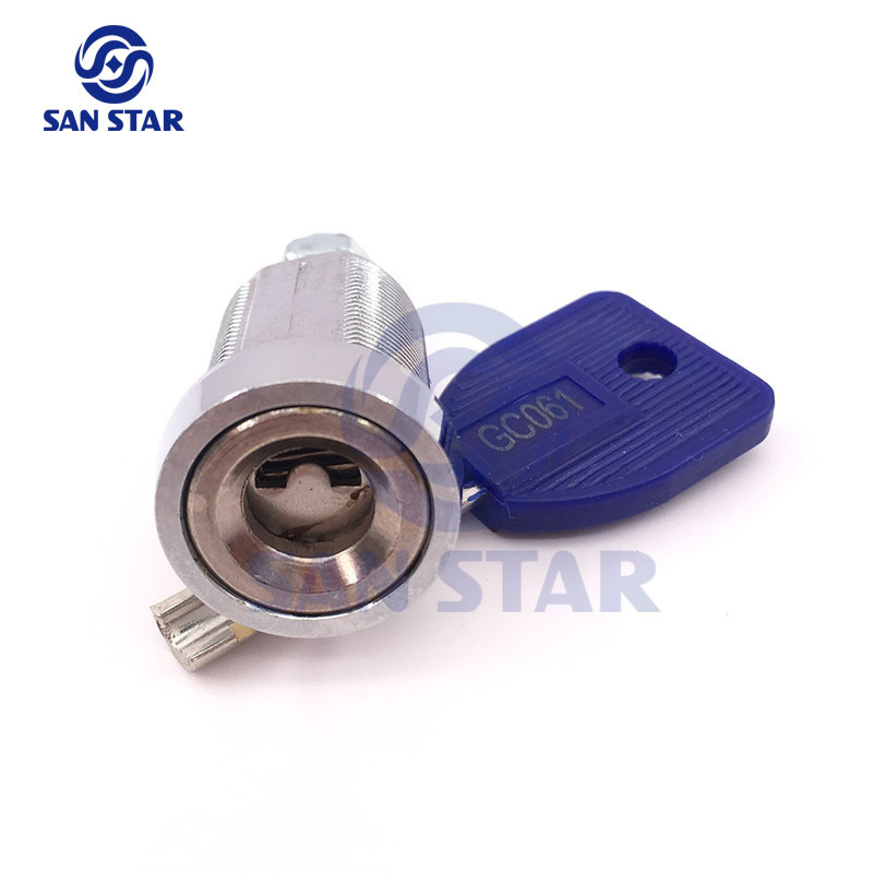 25mm Zinc Alloy Cam Lock semicircular key Crescent Key Cabinet Lock