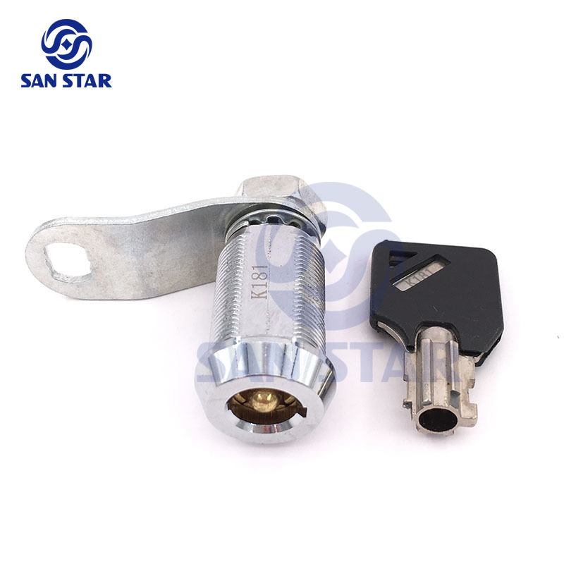 27mm Zinc Alloy Five beads Plum Round Cam Lock Cabinet Lcok