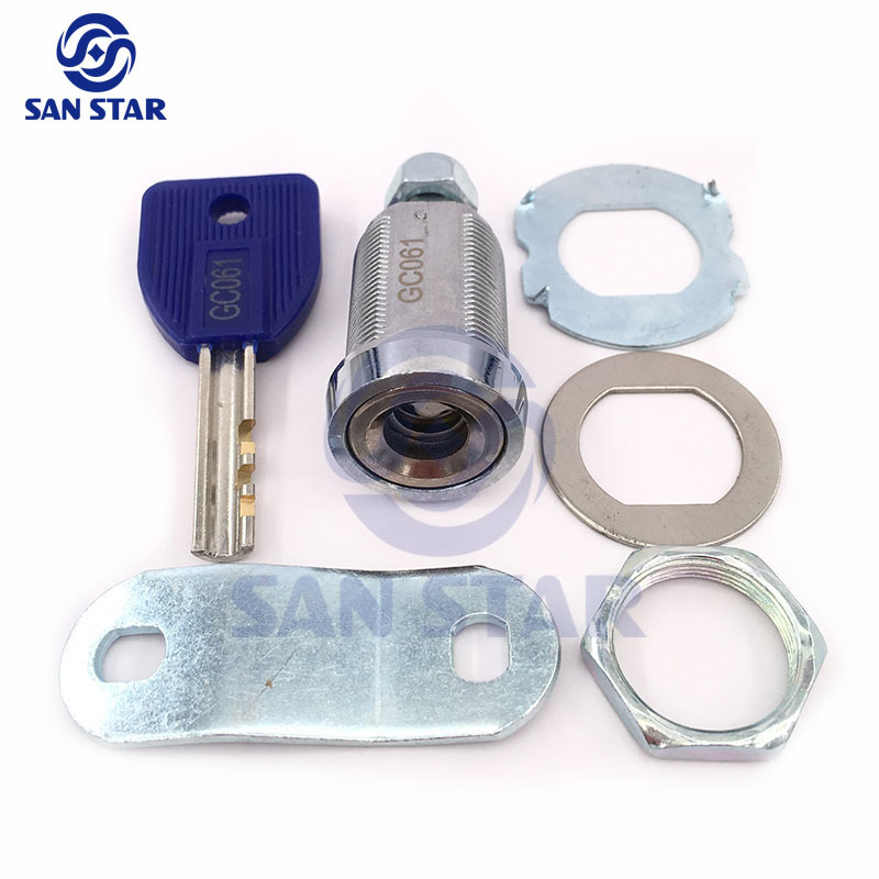 25mm Zinc Alloy Cam Lock semicircular key Crescent Key Cabinet Lock