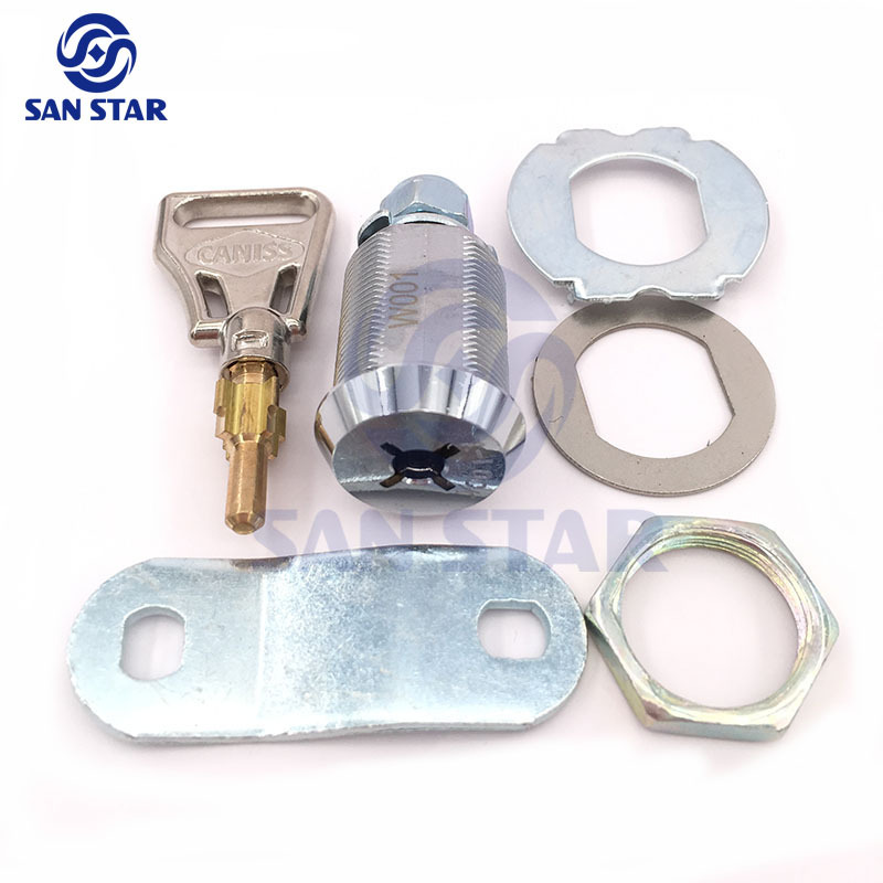 25mm Zinc Alloy Cam Lock With Cross key Cabinet Lock