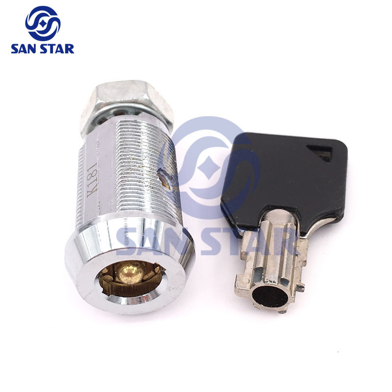 27mm Zinc Alloy Five beads Plum Round Cam Lock Cabinet Lcok