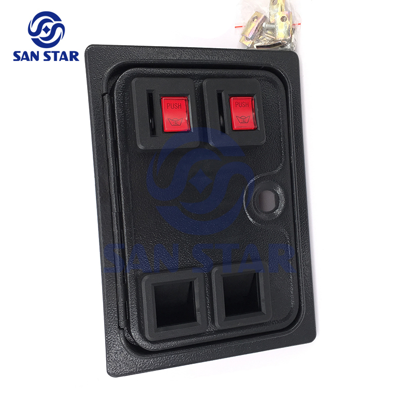 American Style Coin Door With 2 Mechanical Coin Acceptor