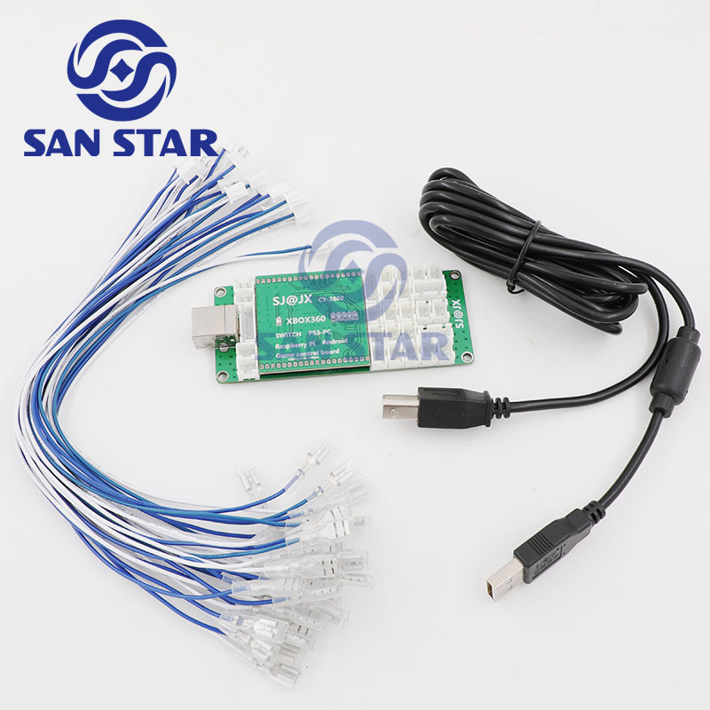 New USB Encoder Board Zero delay Arcade joystick controller for PC PS3 Switch Raspberry Pi android game control board