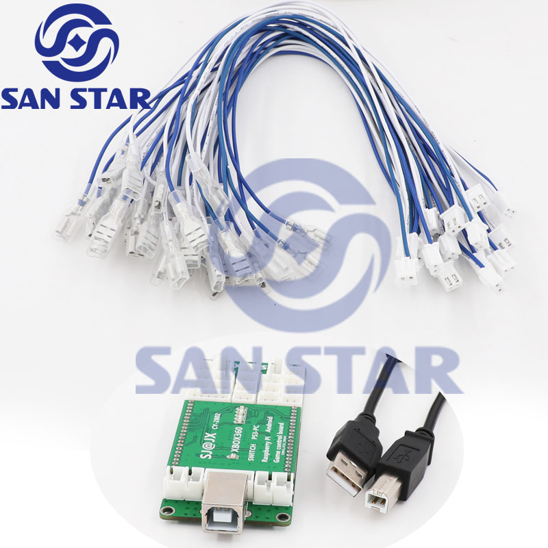New USB Encoder Board Zero delay Arcade joystick controller for PC PS3 Switch Raspberry Pi android game control board