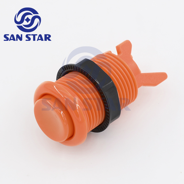Classic Arcade Button With Concave Plunger Arcade Push Buttons Standard American Style Arcade Push Button MicroSwitch Buttons