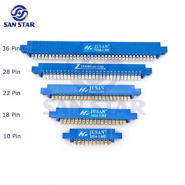 Jamma Edge Connector - 10pin / 18pin / 22pin / 28pin / 36pin