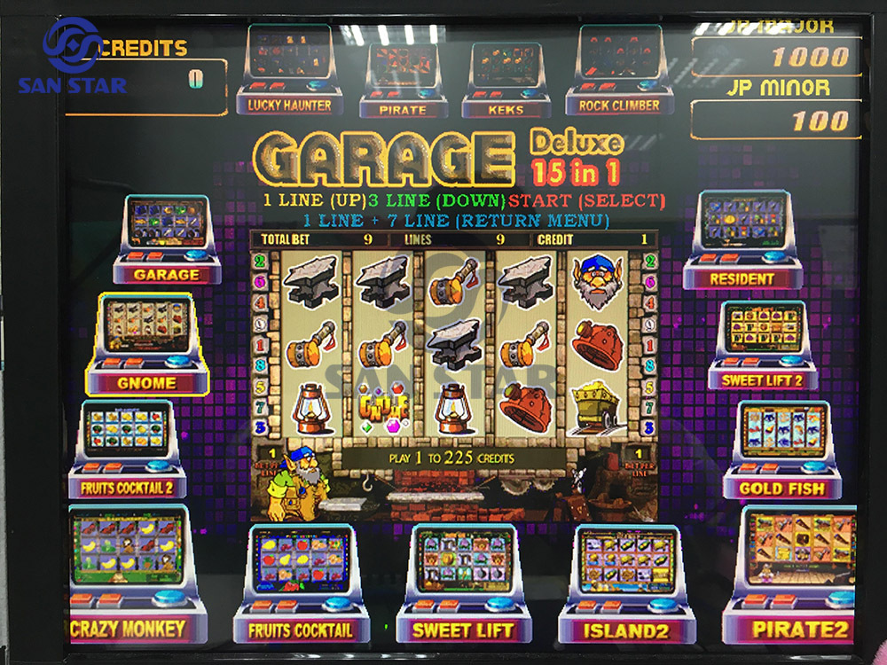 Garage Deluxe 15 in 1 with 2 Jackpot